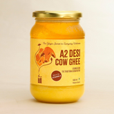 Isha Life Pure A2 Desi Cow Ghee | Made Traditionally from Curd | Made from Grass-fed Free Grazing Desi Cows' Milk - Safuron Naturals